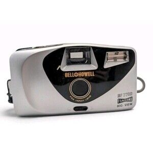 Bell Howell BF 770D Panorama Big View 35mm Point Shoot Film Camera Silver Tested